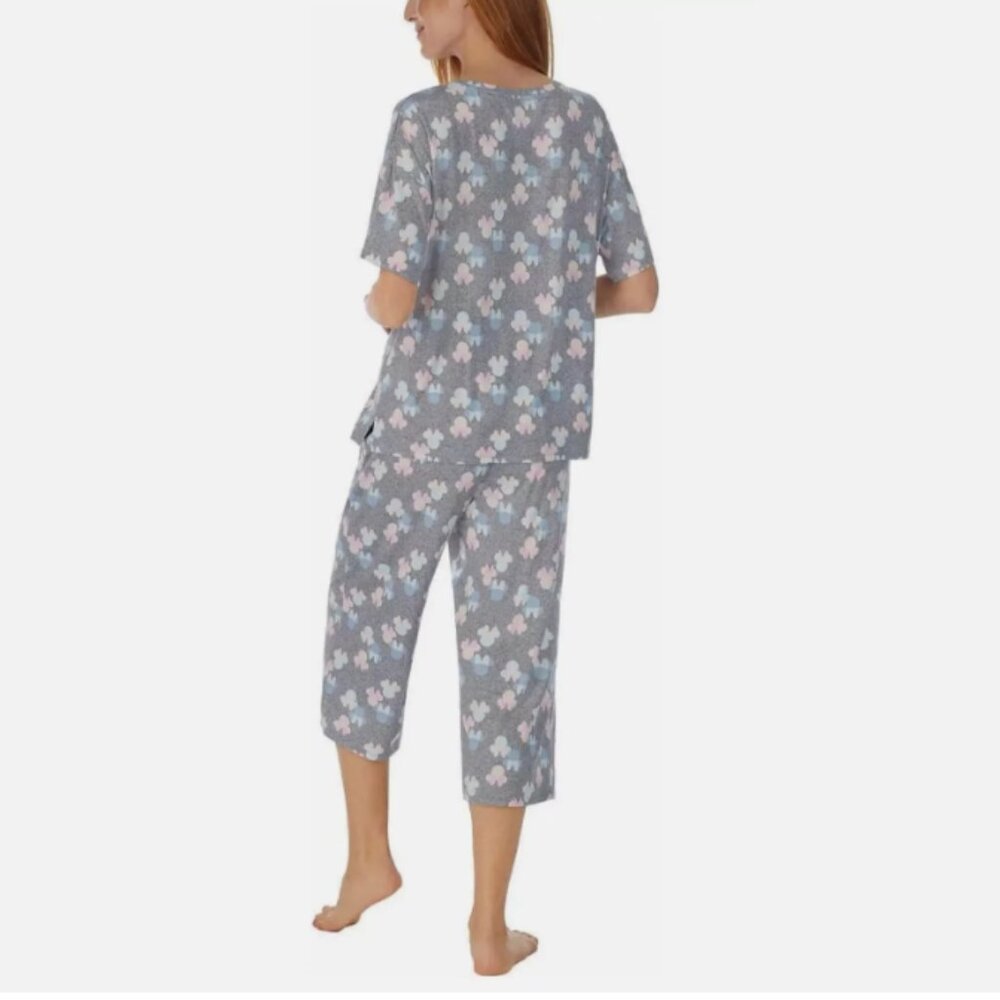 Disney Ladies' Minnie Mouse Capri 2 Piece Pajama Set M - Picture 4 of 5